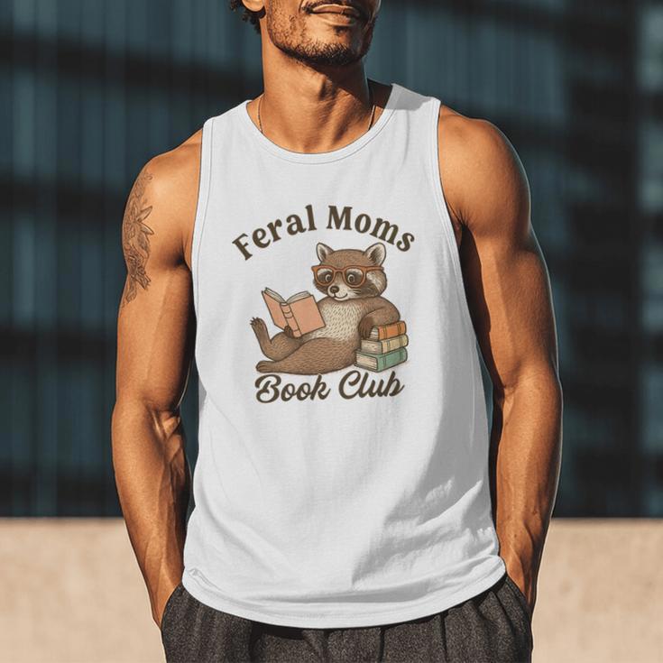 Bookish Feral Moms Book Club Raccoon Mother's Day Bookworm Men Tank Top Bookish Feral Moms Book Club Raccoon Mother's Day Bookworm Men Tank Top