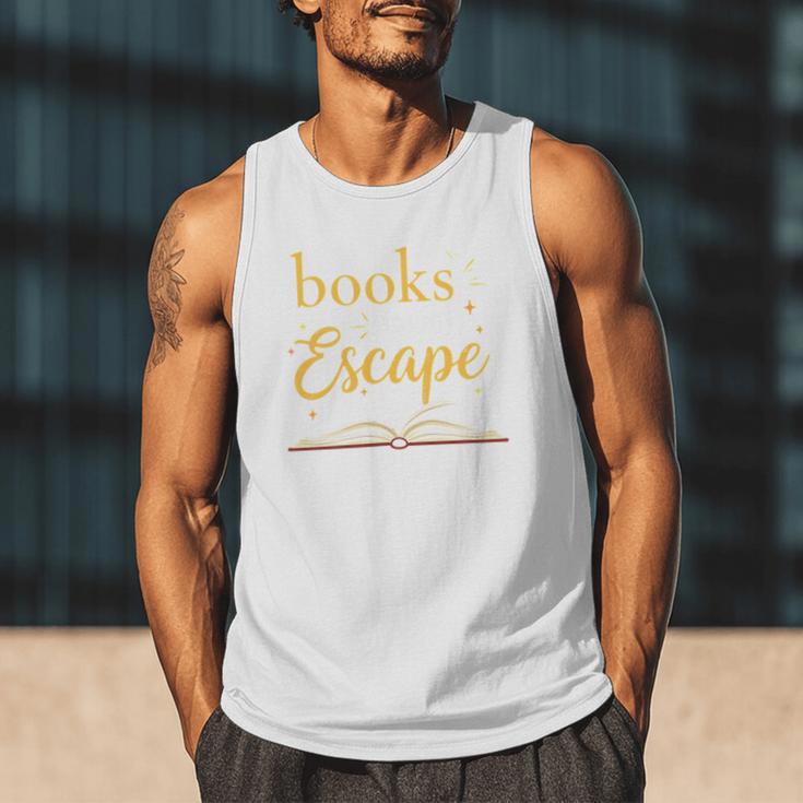 Books Are My Escape Simple Reading Quote Men Tank Top