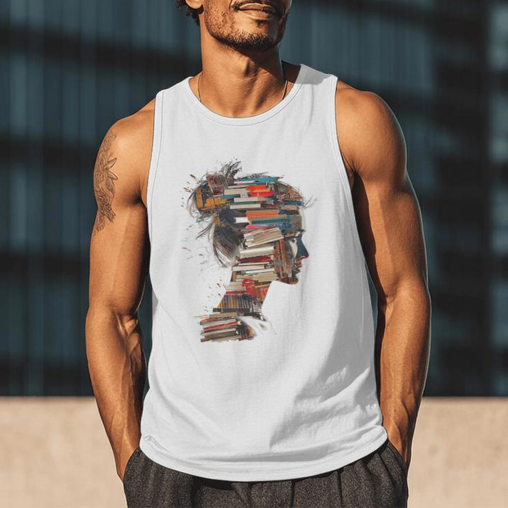Books Lover Women Art Colorful Drawing Graphic Books Men Tank Top Books Lover Women Art Colorful Drawing Graphic Books Men Tank Top