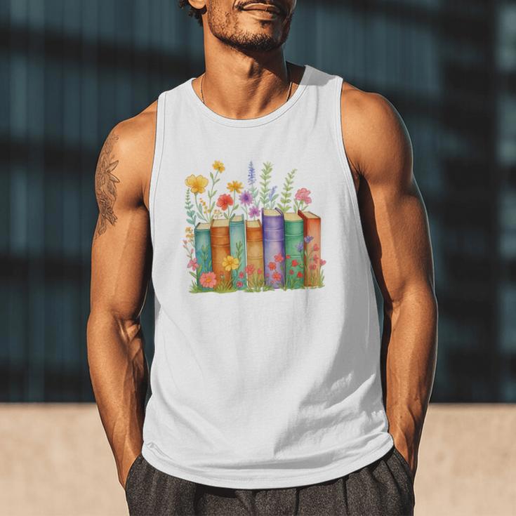 Booktrovert Book Reader Book Nerd Book Reading Lover Premium Tri-Blend Men Tank Top