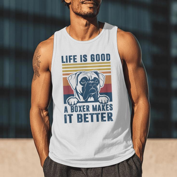 Boxer Dog For Men Women Boxer Dog Dad Mom Small Men Tank Top