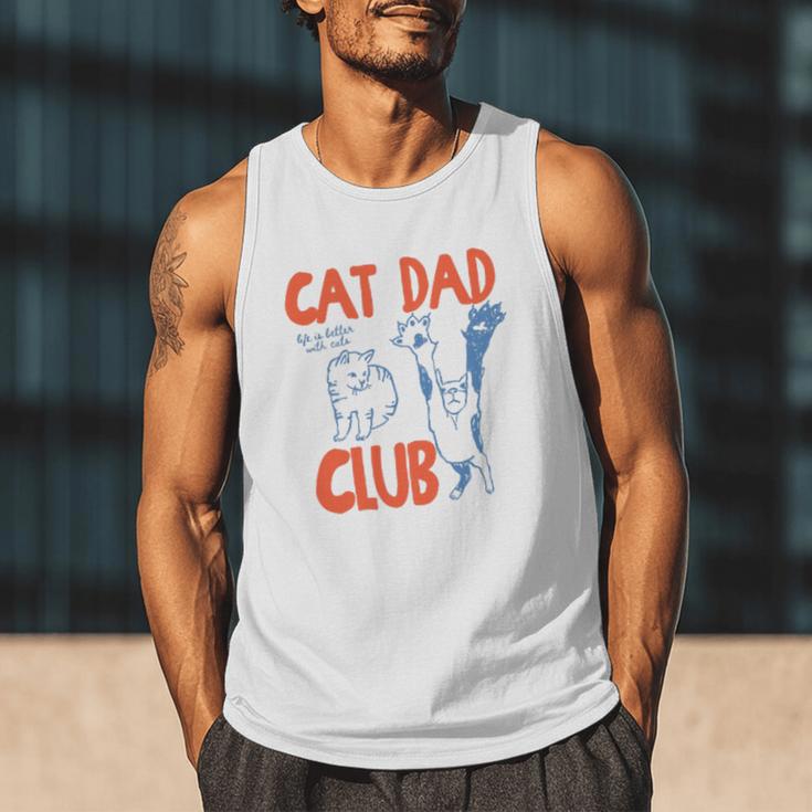 Cat Dad Club Life Is Better With Cats Father's Day Cat Dad Men Tank Top