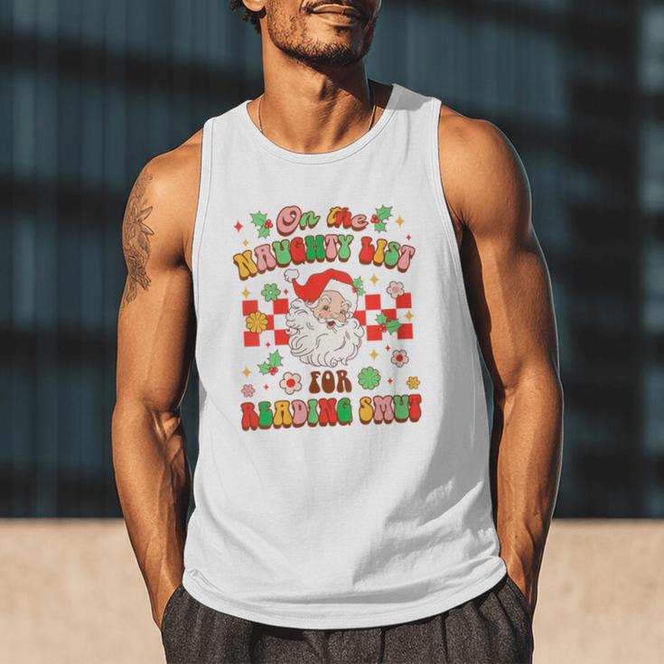 Christmas Smut Book On The Naughty List For Reading Smut Men Tank Top