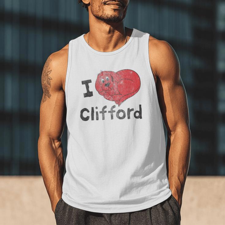 Clifford The Big Red Dog I Heart Clifford Childrens Books Men Tank Top Clifford The Big Red Dog I Heart Clifford Childrens Books Men Tank Top