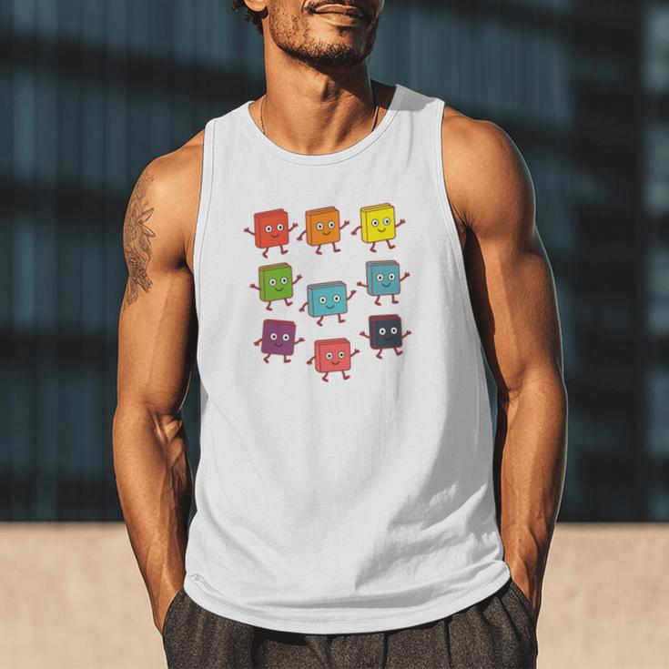 Color Our World Book Lover Reading Bookworm Reader Men Tank Top Color Our World Book Lover Reading Bookworm Reader Men Tank Top