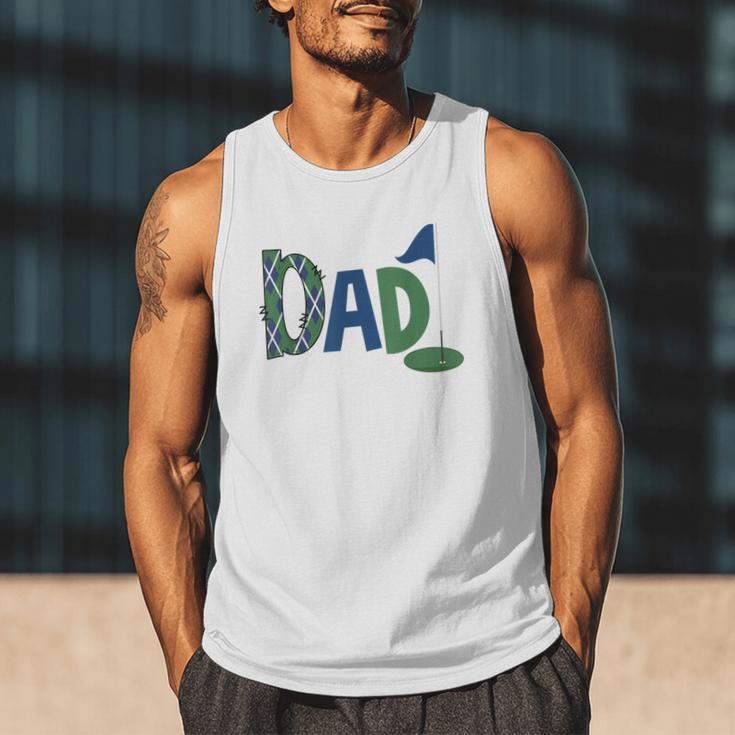 Dad Of The Birthday Boy Hole In One Golf Sport Matching Men Tank Top