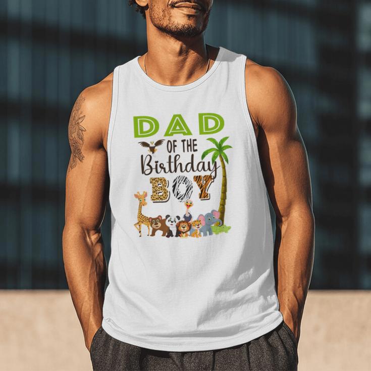 Dad Of The Birthday Boy Wild Zoo Theme Safari Party Men Tank Top