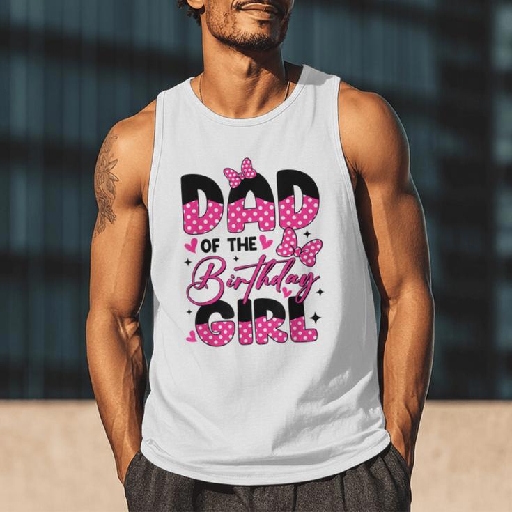 Dad Of The Birthday Girl Pink Family Birthday Girls Party Men Tank Top