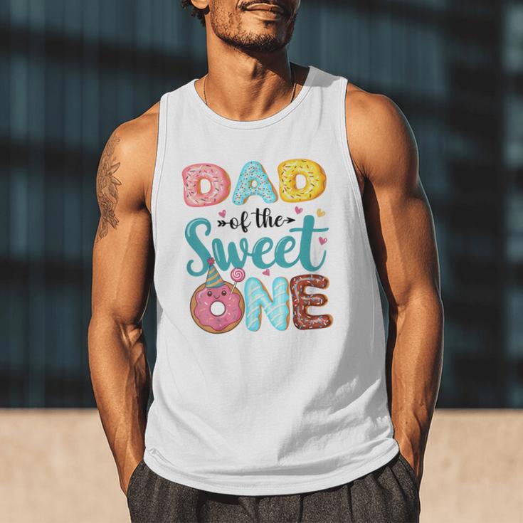 Dad Of The Sweet One 1st Birthday Girl Donut Party Men Tank Top