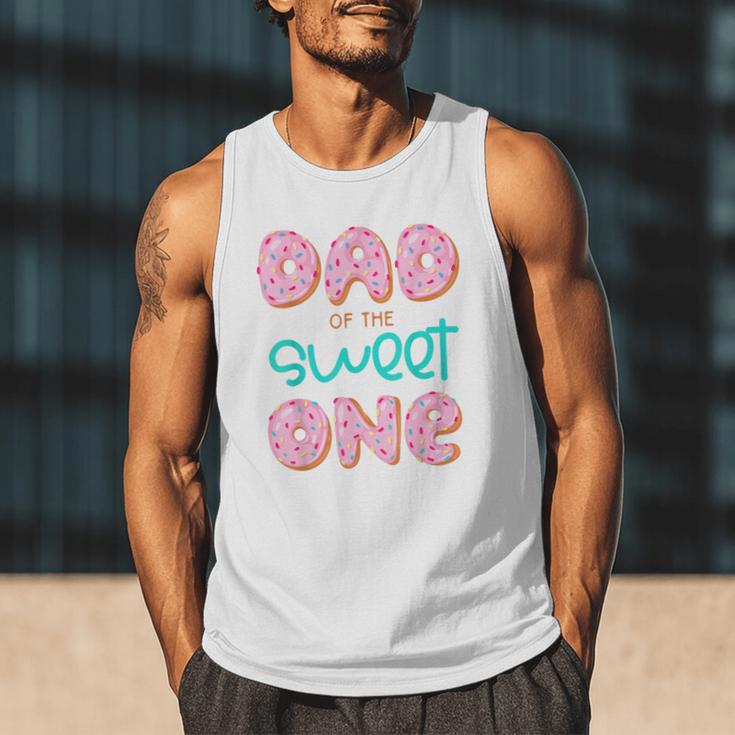 Dad Sweet One 1st First Birthday Matching Family Donut Men Tank Top