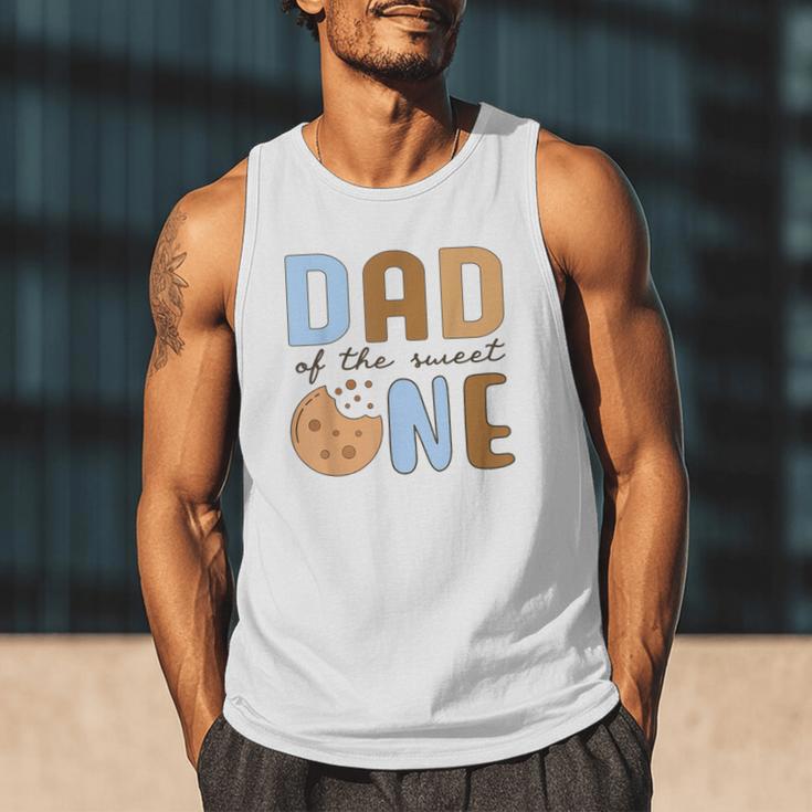 Dad Of The Sweet One Cookies And Milk 1st Birthday Party Men Tank Top
