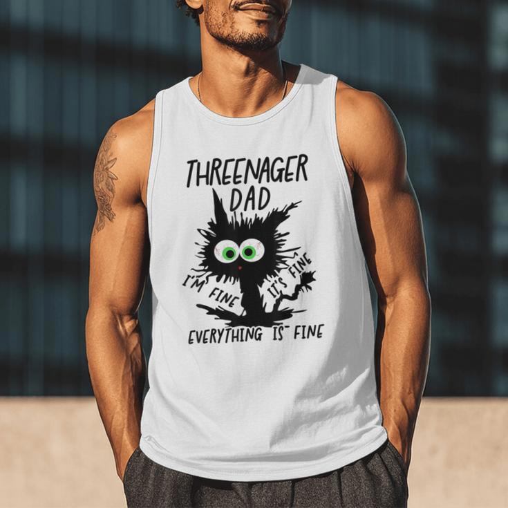 Dad Threenager Dad Daddy Of A Threenager Men Tank Top