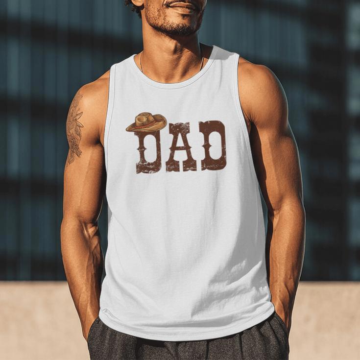 Dad Western Family Matching Birthday Cowboy Cowgirl Men Tank Top