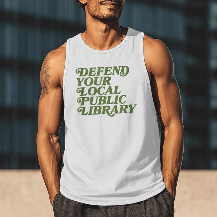 Defend Your Local Public Library For Book Lovers Men Tank Top Defend Your Local Public Library For Book Lovers Men Tank Top