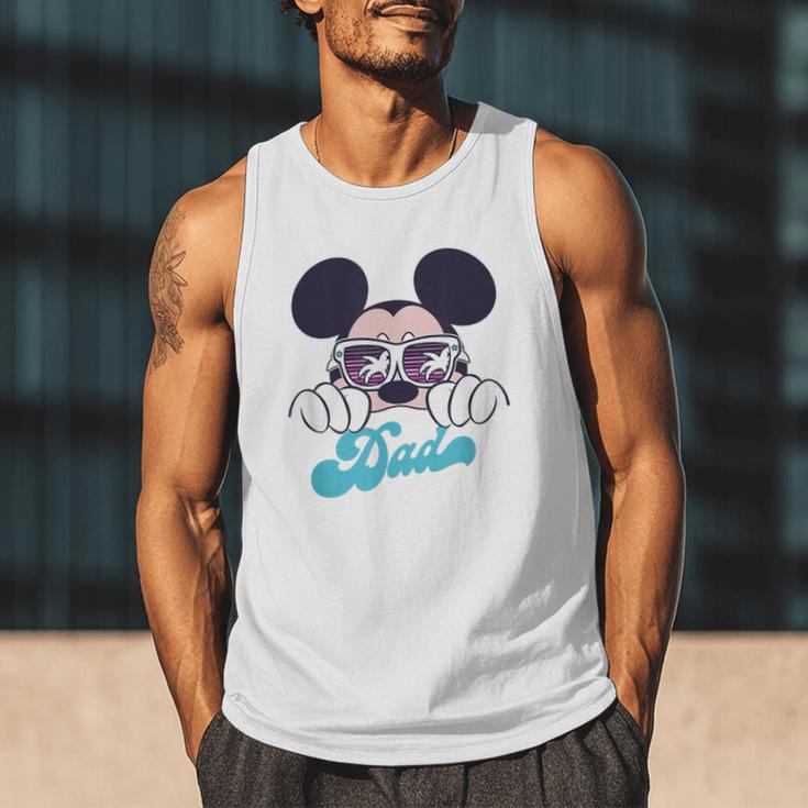 Disney Mickey And Friends Cool Mickey Summer Vibes Dad Logo Men Tank Top
