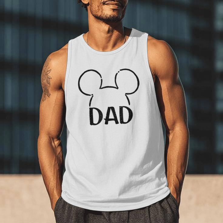Disney Mickey And Friends Dad Mickey Ears Outline Logo Men Tank Top