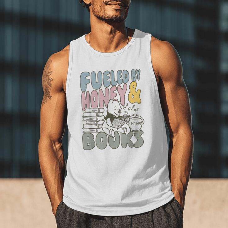 Disney Winnie The Pooh Fueled By Honey & Books Sketch Men Tank Top