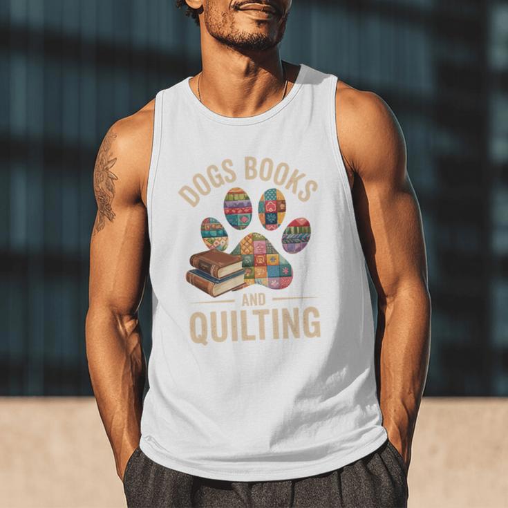 Dogs Books And Quilting Men Tank Top