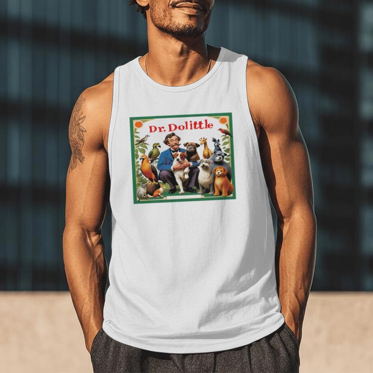 Dr Dolittle Children's Book Cover Premium Tri-Blend Men Tank Top