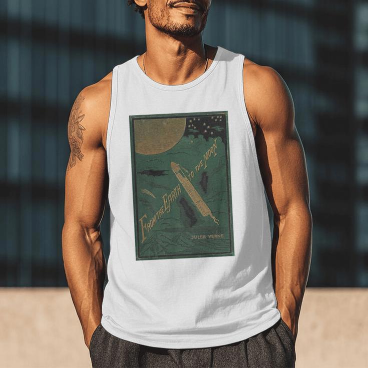 From The Earth To The Moon Book Cover 1874 Premium Men Tank Top