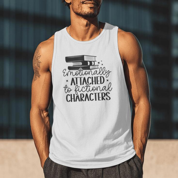 Emotionally Attached To Fictional Characters Banned Books Men Tank Top Emotionally Attached To Fictional Characters Banned Books Men Tank Top