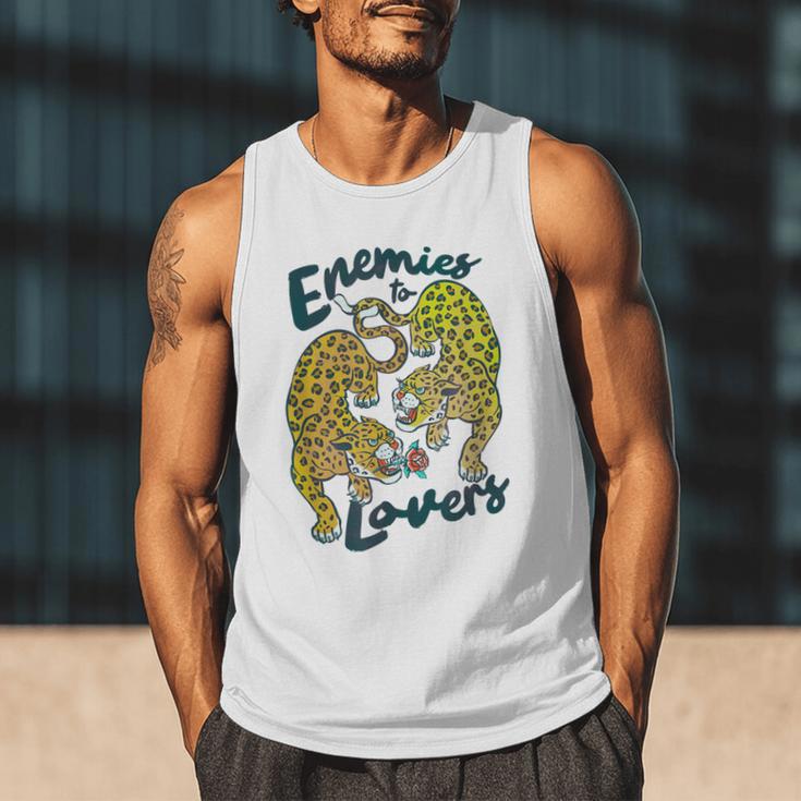 Enemies To Lovers Jaguar Tee Romance Book Plot Device Trope Men Tank Top
