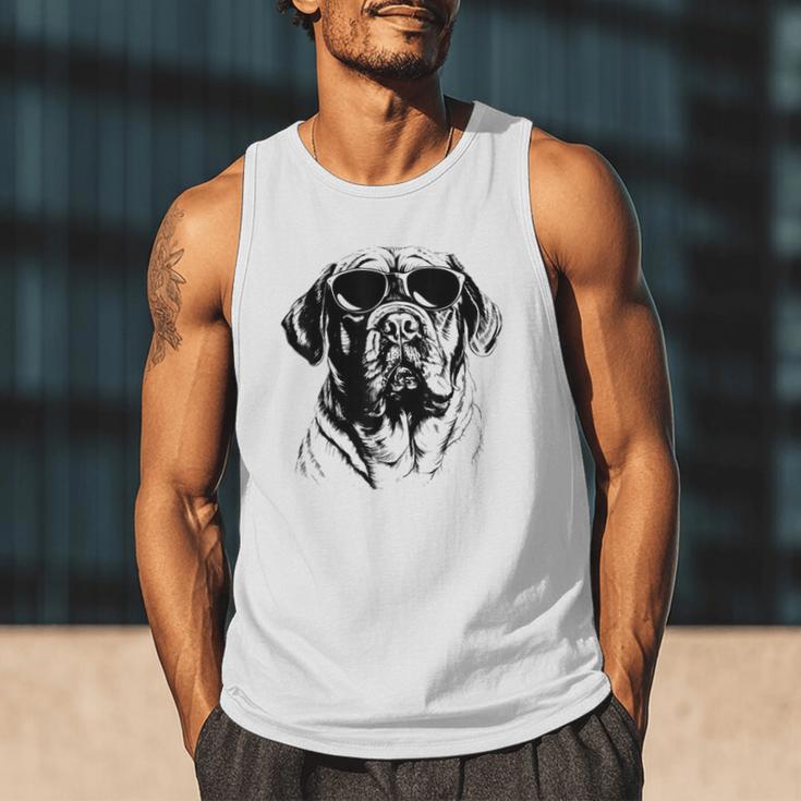 English Mastiff Sketch Drawing Art Dog Lover Mom Dad Women Men Tank Top