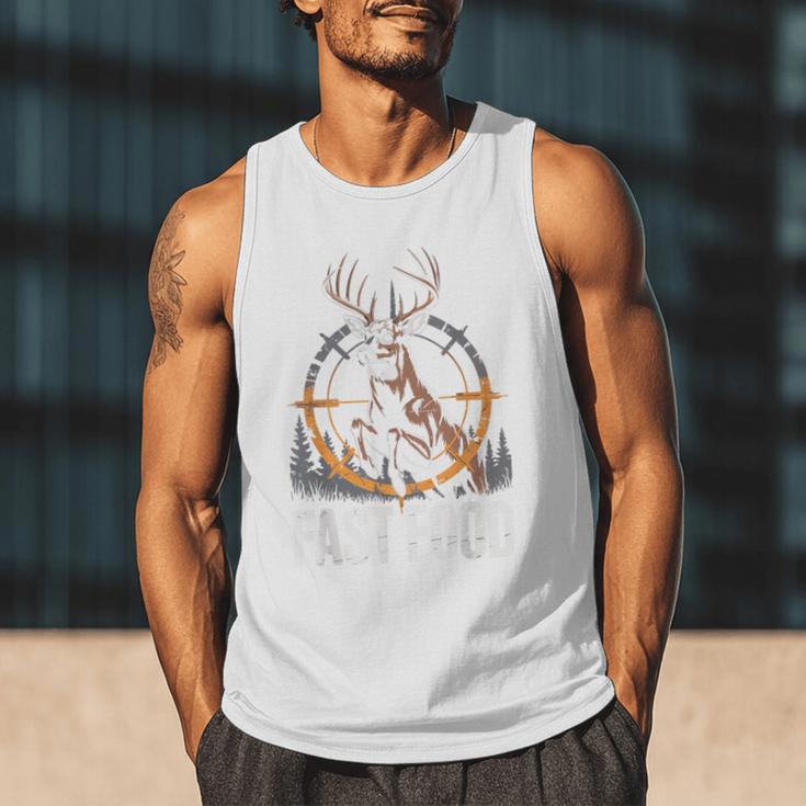 Fast Food Deer Hunting Hunter Dad Tail Buck Men Tank Top