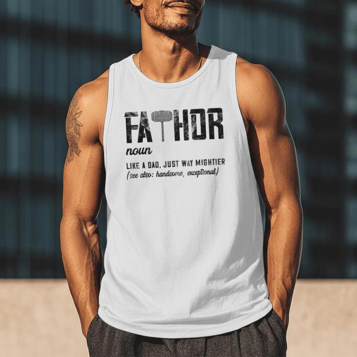 Fathor Like Dad Just Way Mightier Father's Day FA-Thor Men Tank Top