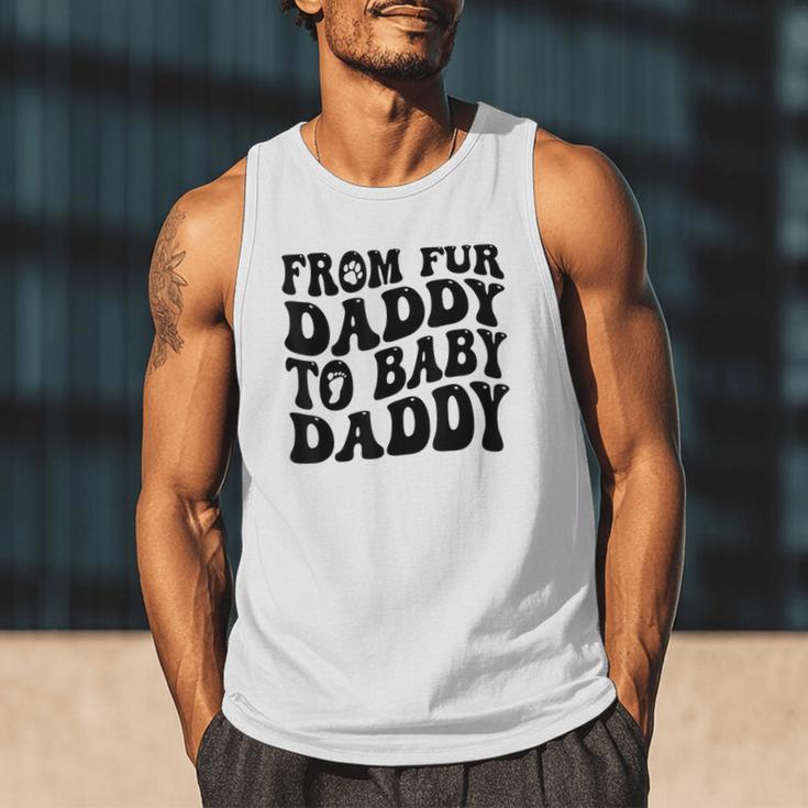 From Fur Daddy To Baby Daddy Dog Pregnancy Dad Men Men Tank Top