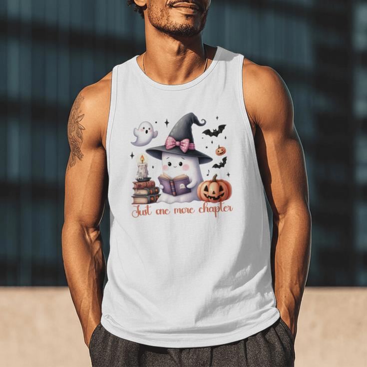 Ghost Reading Book Coquette Bow Halloween Girl Toddler Kid Premium Men Tank Top