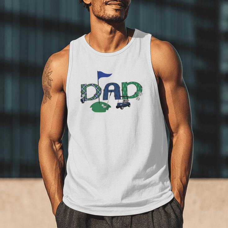 Golf Dad Hole In One Golf First Birthday Boy Party Men Tank Top
