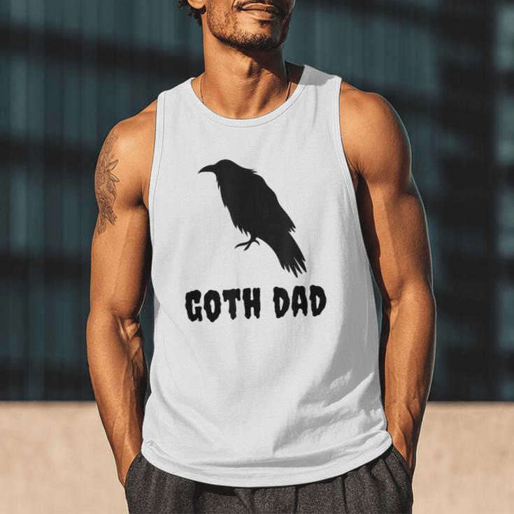 Goth Dad Gothic Bird Crow Emo Father's Day Men Tank Top