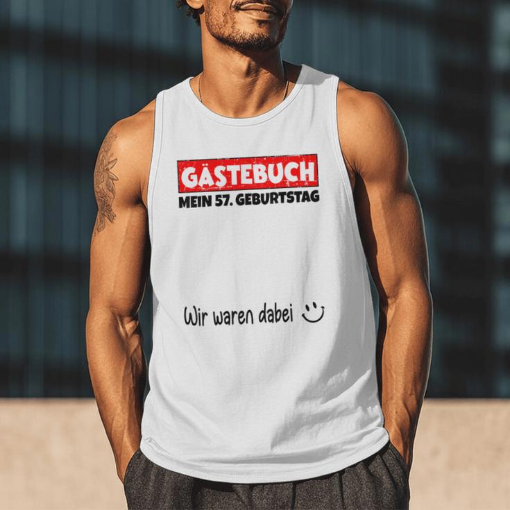 Guest Book Wir Waren Dabei Mein 57 Geburtstag German Men Tank Top Guest Book Wir Waren Dabei Mein 57 Geburtstag German Men Tank Top