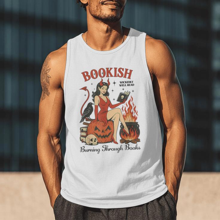 Halloween Bookish Witchy Book Club Hot Girls Read Men Tank Top Halloween Bookish Witchy Book Club Hot Girls Read Men Tank Top