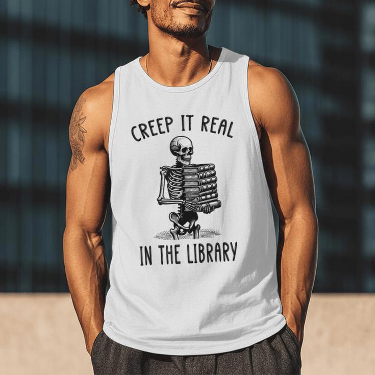 Halloween Skeleton Pun Book Lover Library Joke Men Tank Top Halloween Skeleton Pun Book Lover Library Joke Men Tank Top