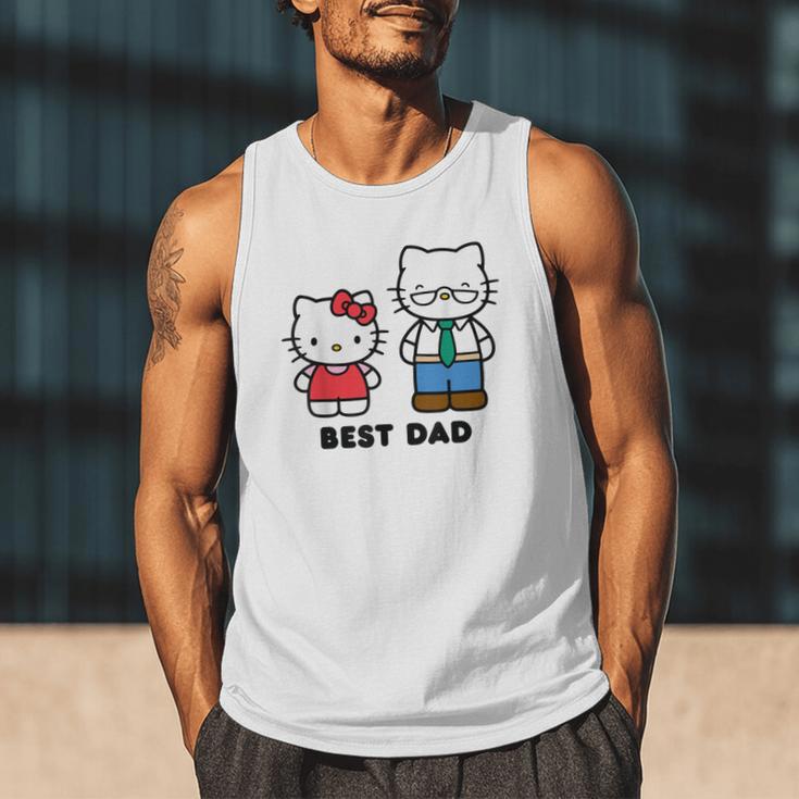 Hello Kitty Best Dad Fathers Day Small Men Tank Top Hello Kitty Best Dad Fathers Day Small Men Tank Top