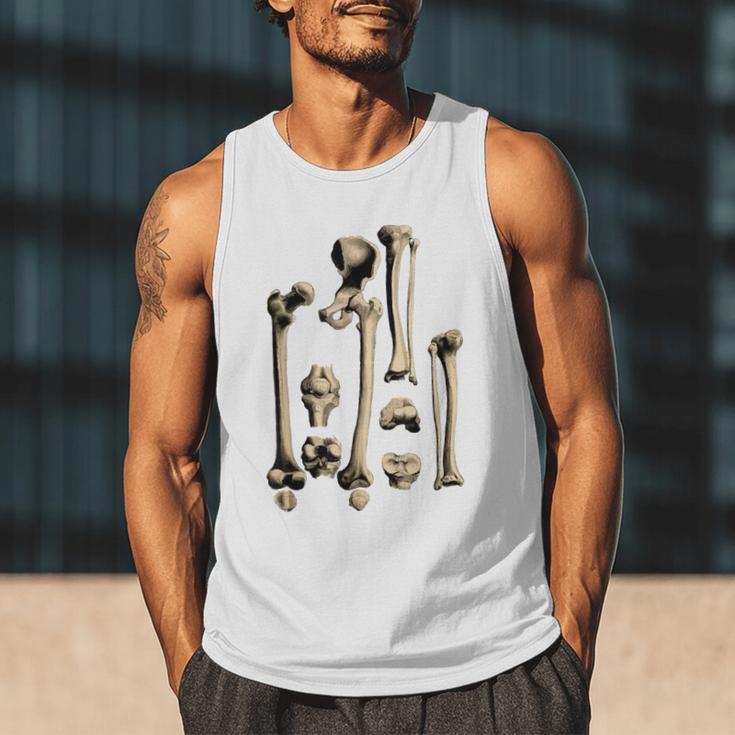 Hip And Leg Bones Book Print Vintage Human Bones Men Tank Top