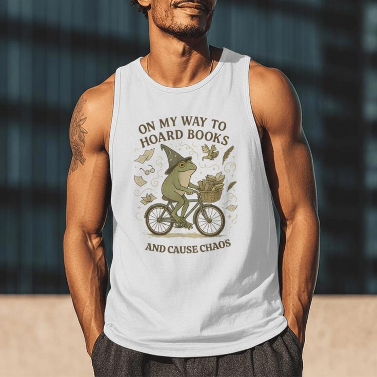 On My Way To Hoard Books And Cause Chaos Tom Foolery Men Tank Top On My Way To Hoard Books And Cause Chaos Tom Foolery Men Tank Top