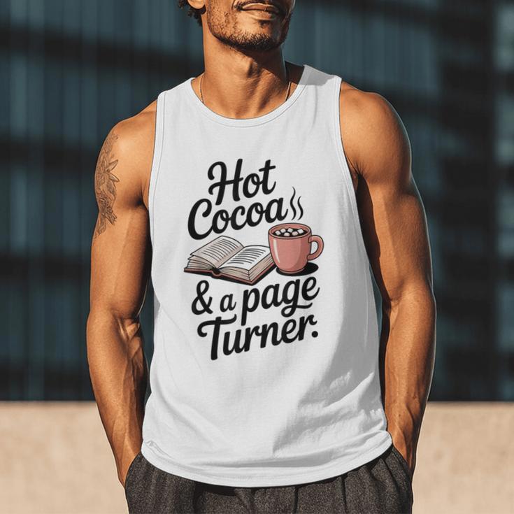 Hot Cocoa And a Page Turner Book Lovers Hot Chocolate Men Tank Top Hot Cocoa And a Page Turner Book Lovers Hot Chocolate Men Tank Top