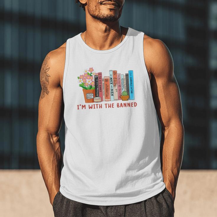 I'm With The Banned Books – Book Lover Librarian Reading Men Tank Top I'm With The Banned Books – Book Lover Librarian Reading Men Tank Top