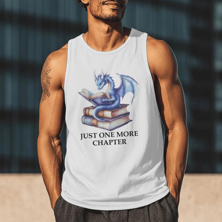 Just One More Chapter Book Dragon Reading Book Lover Bookish Men Tank Top Just One More Chapter Book Dragon Reading Book Lover Bookish Men Tank Top