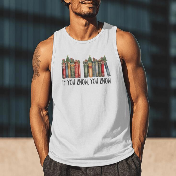 If You Know You Know 6 7 Reading Books Christmas Men Tank Top