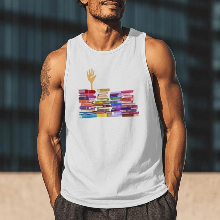 Librarian I'm Okay Book Reader Library Book Men Tank Top