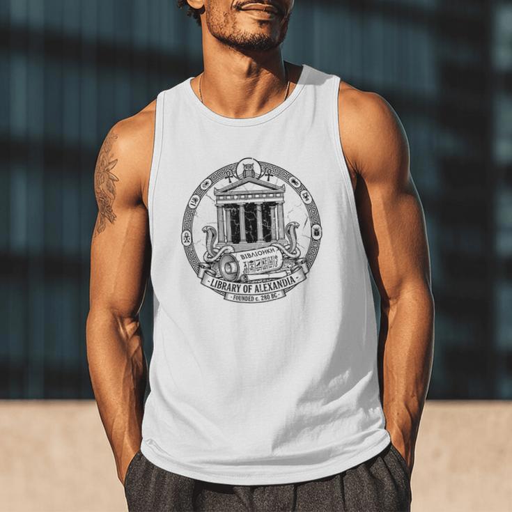 Library Of Alexandria Ancient Book Lover Librarian Books Men Tank Top Library Of Alexandria Ancient Book Lover Librarian Books Men Tank Top