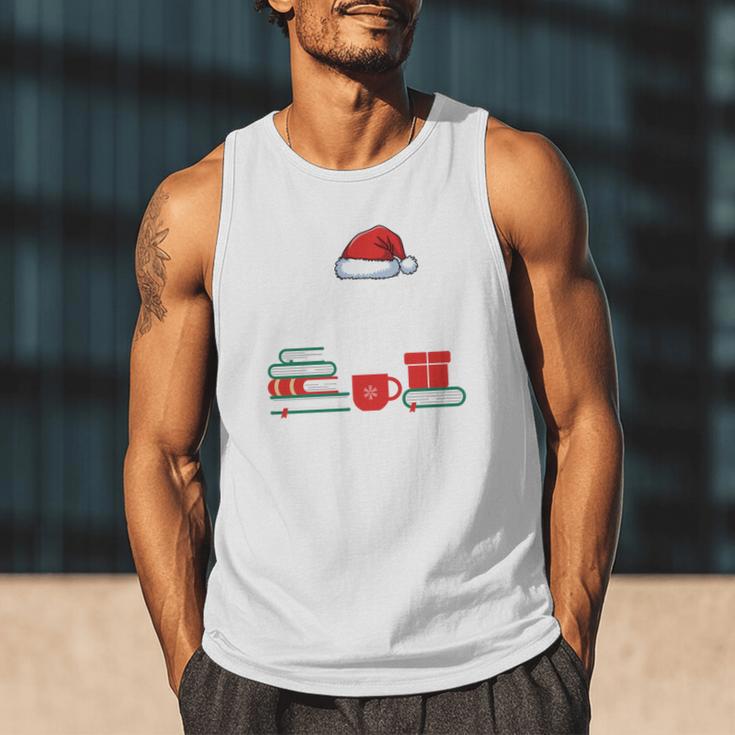 Library Crew Book Lovers Librarian Xmas Holiday Christmas Men Tank Top