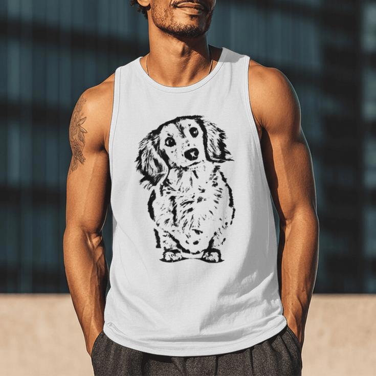 Long Hair Dachshund Lover Doxie Mom Dad Cute Wiener Dog Small Men Tank Top Long Hair Dachshund Lover Doxie Mom Dad Cute Wiener Dog Small Men Tank Top