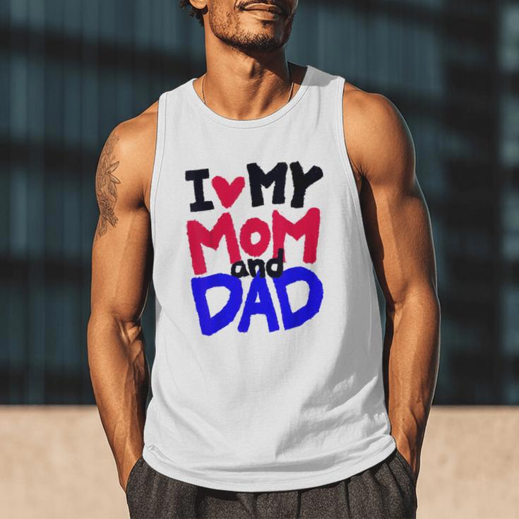 I Love My Mom And Dad Idea Shirt Men Tank Top
