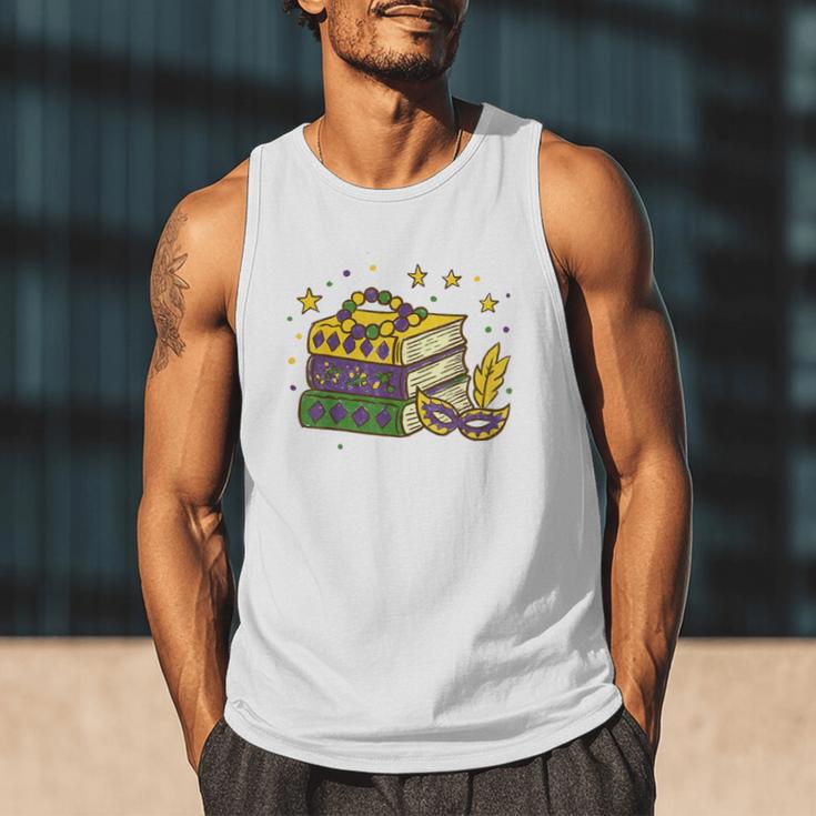 Mardi Gras Book Lover Reading Reader Men Women Kids Men Tank Top Mardi Gras Book Lover Reading Reader Men Women Kids Men Tank Top