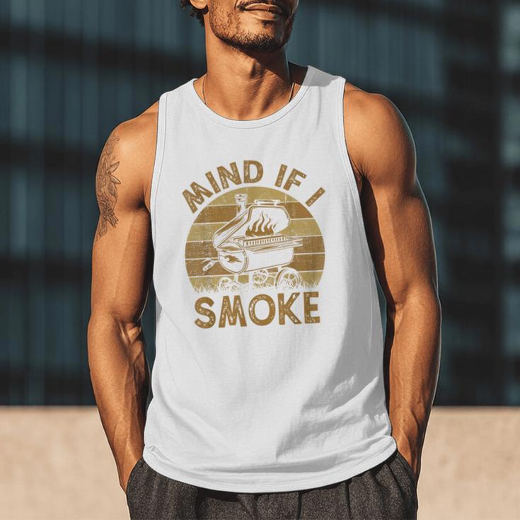 Mind If I Smoke BBQ Barbeque Grilling Chef Dad Men Tank Top